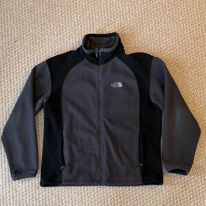 The North Face Charcoal and Black Fleece Jacket